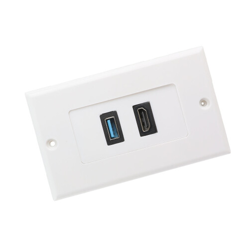 No-Weld HDMI and USB3.0 Wall Socket