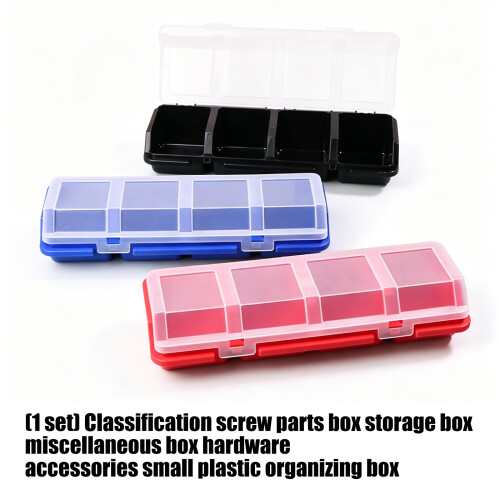 Interlocking Storage Tray Case For Industrial-red blue black 2