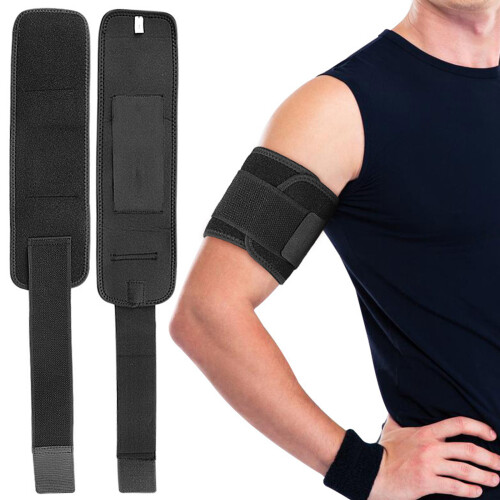Adjustable Forearm Protective Sleeve Fitness Exercise-S Black 2