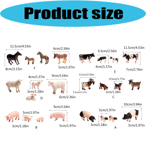 Realistic Farm Animal Figurines Set Resin Simulation-Sheep 1