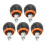 5Pcs Exercise Bike Pull Pin Spring Knob Black 1
