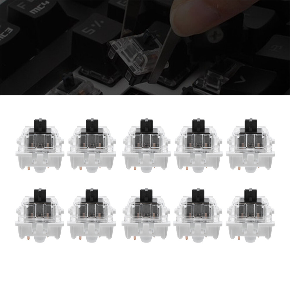 10 Switches For Mechanical Keyboards Plate Black 7340572497796
