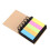 Twin Coil Binding Note Pad Fluorescent Color Label Sticker-2pcs 2