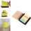 Twin Coil Binding Note Pad Fluorescent Color Label Sticker-2pcs 3