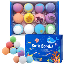 12Pcs Kids Bath Ball Gentle Sea Salt Bath Fizzies For Relaxing