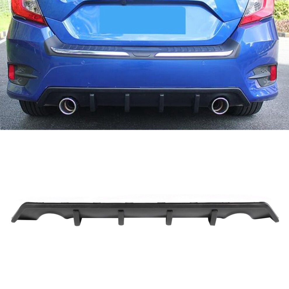Honda Civic 2016-2018 Rear Bumper Lip Matte Black 7340572519597