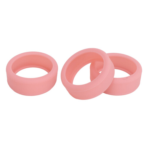 3 Pack Pink Silicone Ring Covers Size 6-10 1