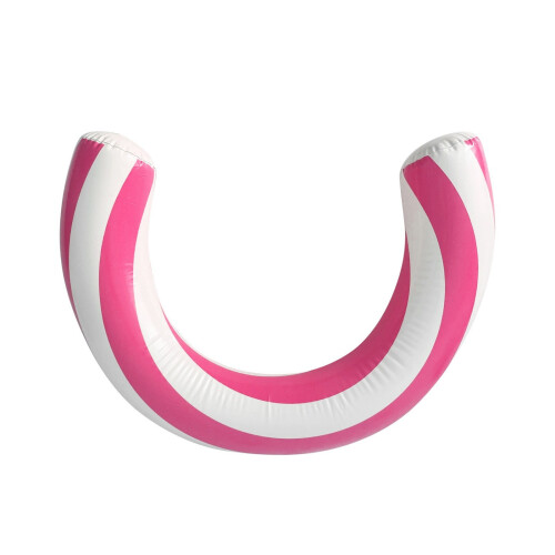Inflatable Pool Float Semicircle Shape Swimming Hoop-Pink