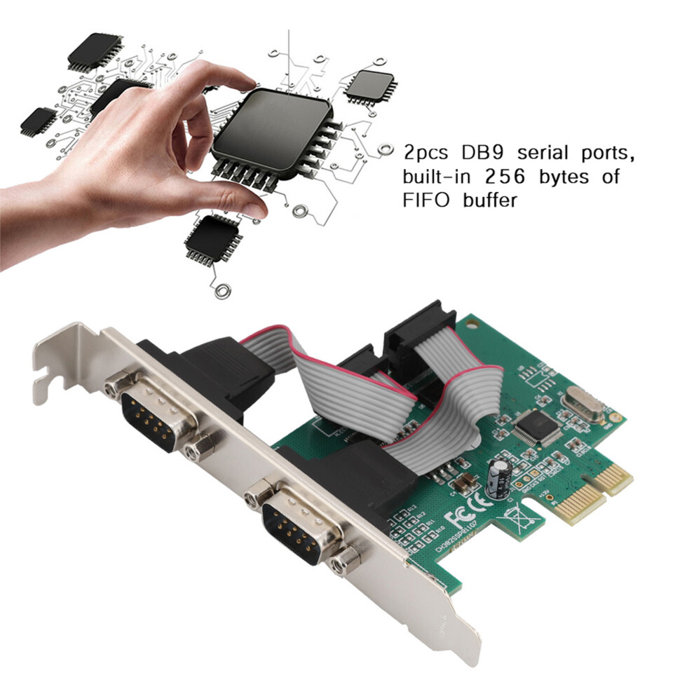 Serial Com Pci-E 2 Port Rs232 7340572513724