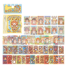 Educational Creative Play Sticker Book Set for Children-Yellow