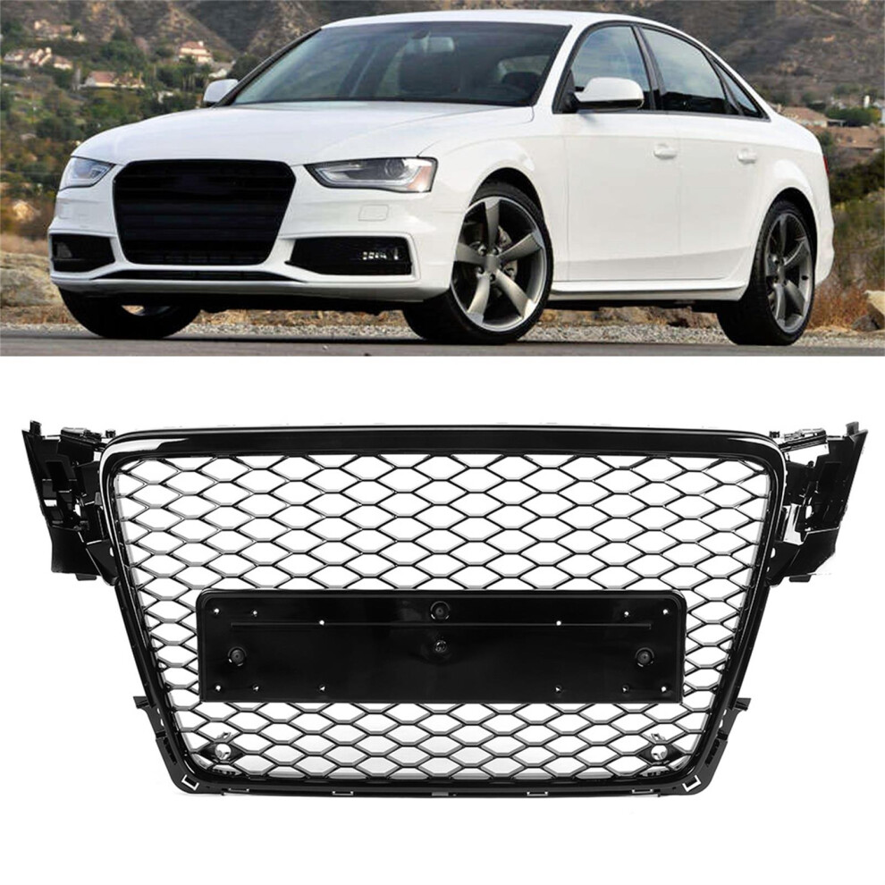 A4 S4 B8 Front Hood Grille Rs4 Style Abs 7340572483683