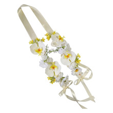 Elegant Artificial Flower Stole With Bowknot Decors Wedding