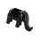 Geometric Elephant Pencil Stand With Phone Stand-Black 1