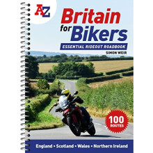 AZ BRIT FOR BIKERS SP 100 scenic routes around the UK by Simon Weir Pa