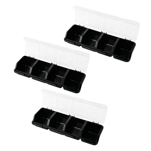 Transparent Top Tool Box Container For Easy-Black