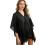 Reversible Wedding Shoulder Wrap Decorative Shawl-Black 1