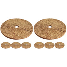 8Pièces Anneaux Coir Respirants Khaki Pour Plantes Fleurs