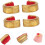 Bow String Nocking Points 10pcs Copper Archery Nocking Clips for Precision Alignment Clips for Bowstring Retainers 8