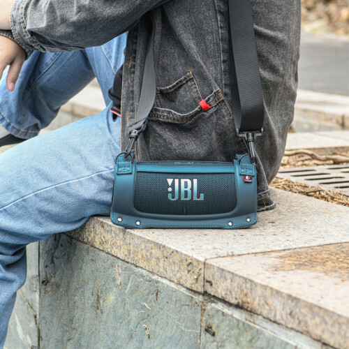 JBL Charge 4/5 Protective Case with Strap - PU+EVA, Blue   0 1