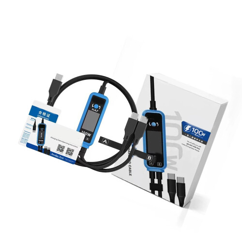 Digital Display Type C Fast Chargers Cable With LCD Screen 100W