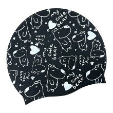 Bonnet de bain en silicone tendance, imprimé-L'amour soit