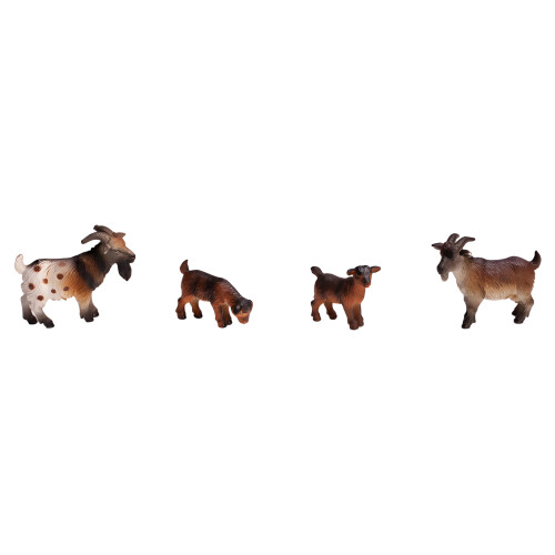 Figurine d'animal de ferme en résine, poupée de-Chèvre