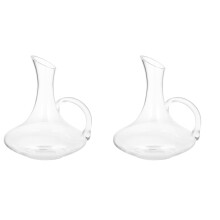 2Pièces Carafe À Whisky Vin En Verre Pur Pour Usage