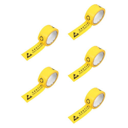 5Pcs Multi Use PVC Anti-Static Warning Tape Safety Floor Marking