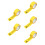 5Pcs PVC Safety Warning Tape Anti-Static Floor Marking for Security 1