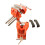 Orange Clamp Vice Table Bench Vise 360 Rotation with Rubber Jaws 1