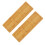 2Pcs Slip-Resistant Bamboo Board Beige Tray 1