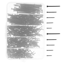 1Set Black Iron Picture Hanging Nails Kit for Wall Art and Decor Use
