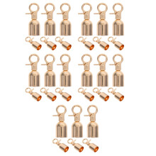 30St Barrieretouw Uiteinden Goud - Zinc Alloy Haken
