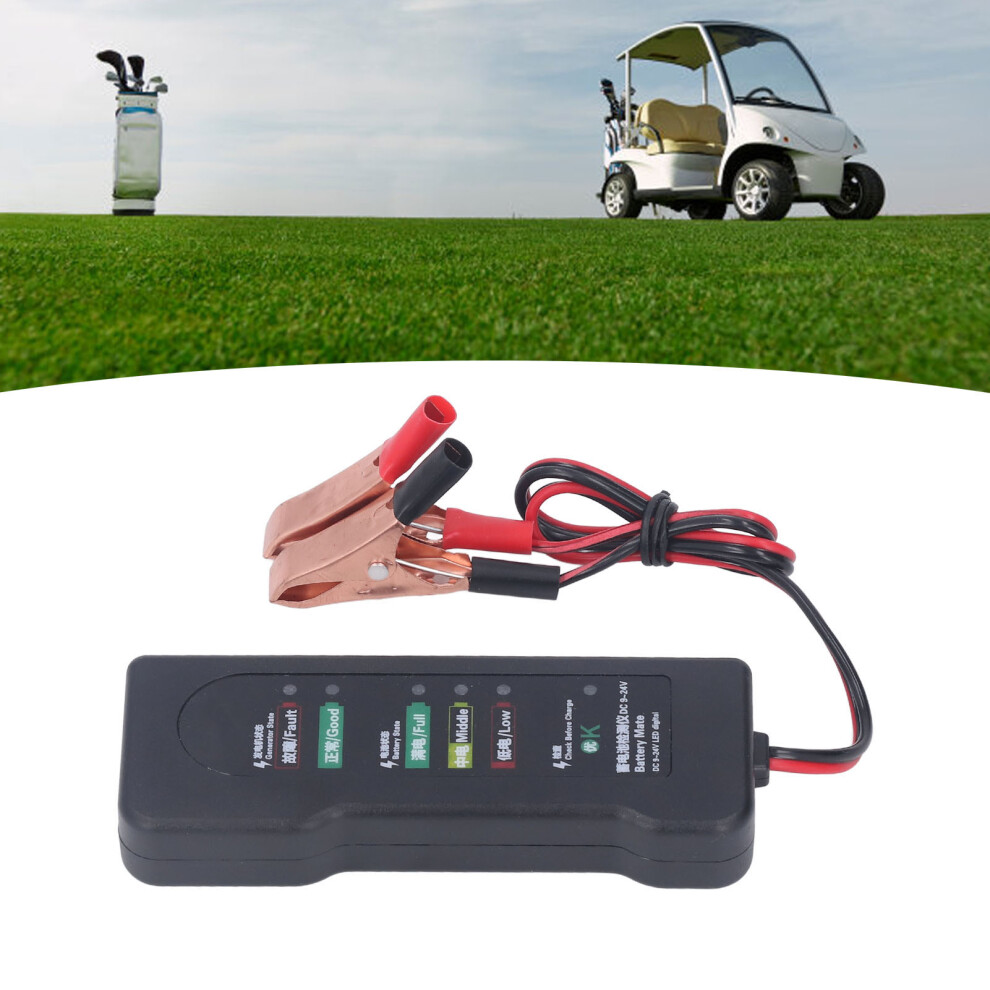Compact 12V Battery Tester with LED