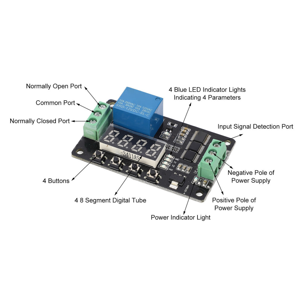 Reliable 12V DC Timer Switch Module