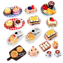 Realistic Dollhouses Cake Display Shelf Pastries Plastic-FF1
