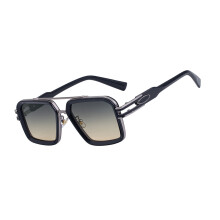 Klassische quadratische Sonnenbrille mit PC-Rahmen und-6
