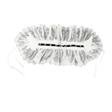 Ribbon Headbands Halloween Gothic for Party Headwear-Belt white