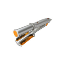 Rotierender Haarglätter und Stylinggerät in Silber für glattes Haar und sanftes Formen