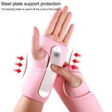 2er Set Handgelenkbandage mit Stahlplatte, verstellbare atmungsaktive Handgelenkstütze für Karpaltunnelsyndrom, Nachtschiene