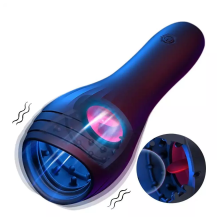 Vibrerande masturberingsleksak för män med 10 lägen, USB-laddningsbar, mjuk och ergonomisk design