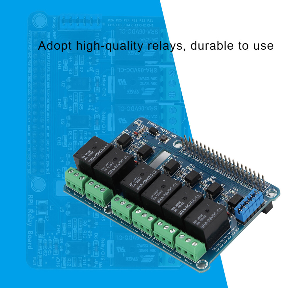 6 Channel Relay Module For Rpi B+/2B/3B 7340572480194