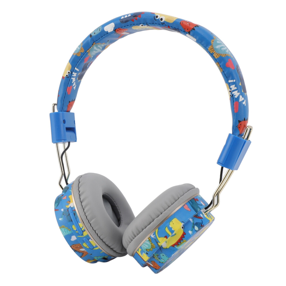 Lightweight Dinosaur Tooth Headphones Blue 7340572495303
