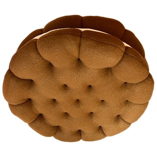Chocolate Cookie Shape Seat Cushion 450g 1