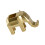 3D Elephant Shape Resin Phone Rack With Pen Cup-Gold 1