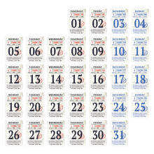 2026 Abreiß-Tageskalenderplaner, 365-Tage-Tageskalender,-1