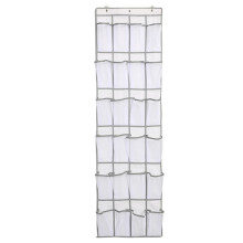 Compact 24 Pocket Over Door Shoe Rack