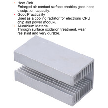 100x50x50mm Aluminium U Type Heatsink