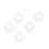 Rubber Strap Locks Strap Button Lock for Electric Guitar-White 1