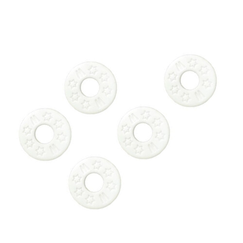 Rubber Strap Locks Strap Button Lock for Electric Guitar-White
